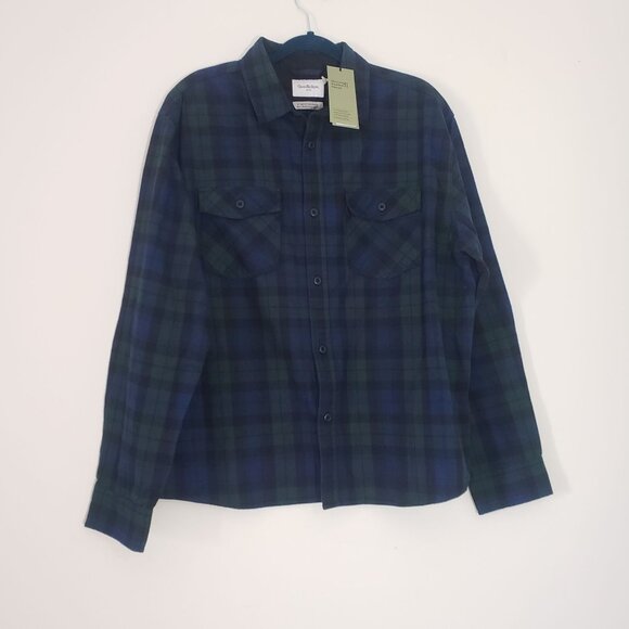 NWT Goodfellow Mens Plaid Heavyweight Flannel Shirt Jacket‎ Size L Outdoor Warm - Picture 1 of 7
